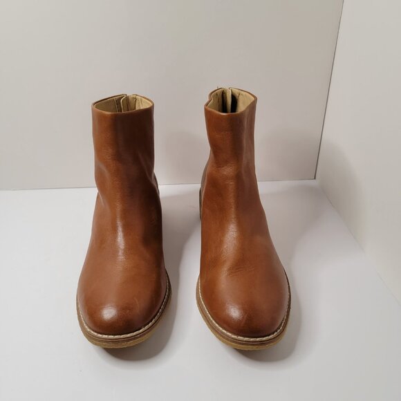 Sperry Maya Belle Leather Ankle Boot Booties Cognac Brown Size 6.5 - Picture 2 of 12